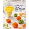 Spiral Vegetable Fruit Slicer Cutter, Flower Salad Decorating Maker