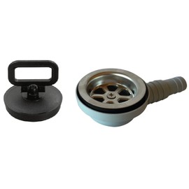 Sink Waste Notebook in PVC and Stainless Steel Type 90 Degree