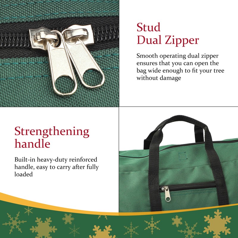 Christmas Tree Storage Bag 600D Oxford Cloth with Handle for