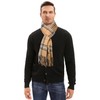 UMIPUBO Men's Scarves Classic Cashmere Wool Touch like Scarf Plaid