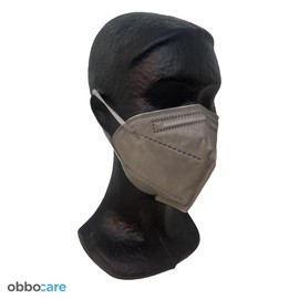 Obbocare FFP2 Masks with 5 Layers FFP2 Mask with CE Certificate Homologated Black, Grey, Blue and Pink Individually Packed Box of 20 Units, 5 of Each Colour