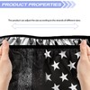Knextrepoy Black American Flag Winch Cover, Heavy Duty Waterproof Dust-Proof