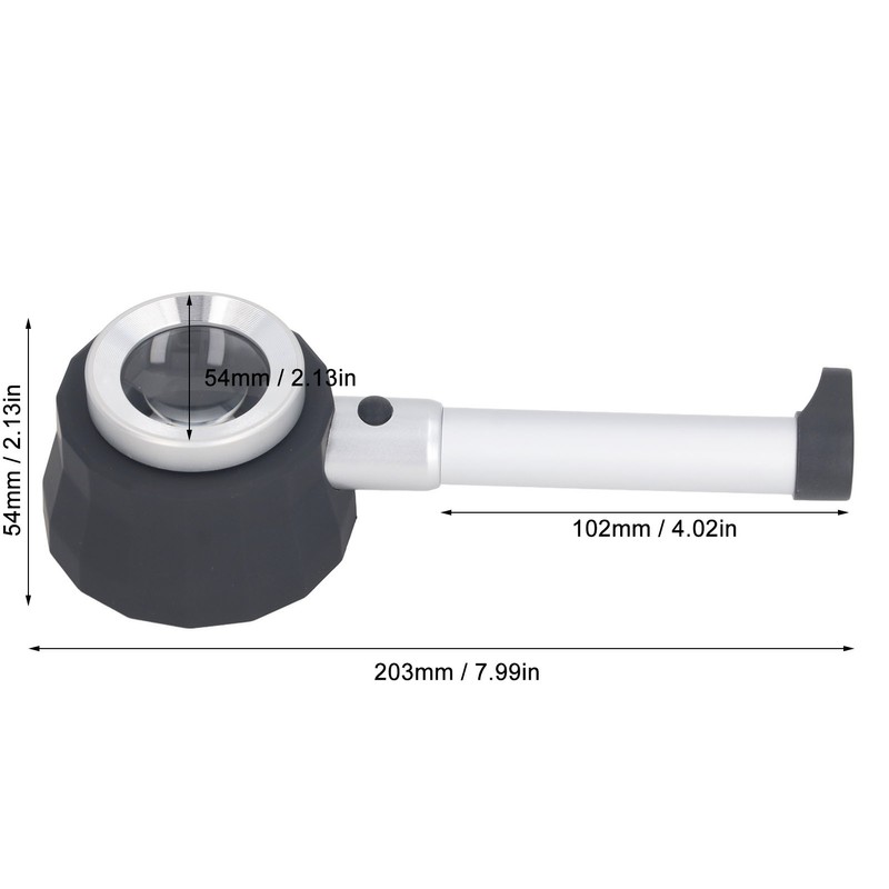 Handheld Microscope with LED Light Scale 45X Electronic Digital Portable