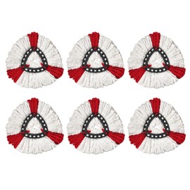 6 Pack Mop Replacement Heads Compatible with Vileda and O-Cedar EasyWring 1 Tank Spin Mop, Microfiber Spin Refills, Easy Cleaning Mops Head Replacement