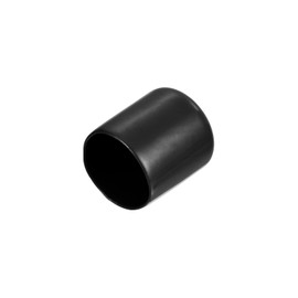 sourcing map 25pcs Rubber End Caps 1 1/16"(27mm) ID Vinyl Round End Cap Cover Screw Thread Protectors Black