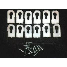 Online Auto Supply GM Body Side Belt Fender Door Quarter Vinyl Top Molding Trim Clips & Studs 12 MQ