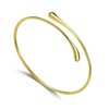 Philip Jones Gold Plated Teardrop Bangle
