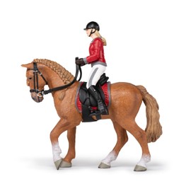 Papo 51564 Walking Riding Girl HORSES, FOALS AND PONIES Figurine, Multicolour