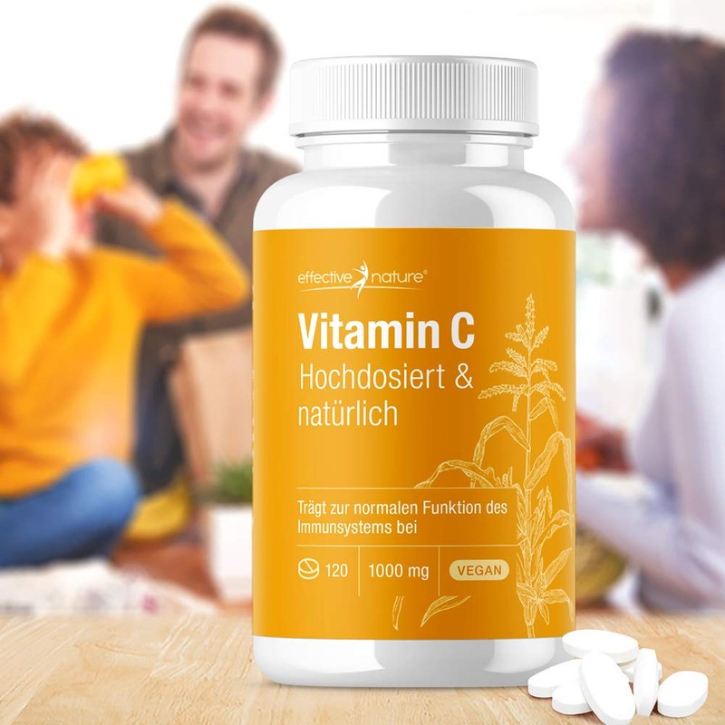 Vitamin C Tablets High Dose - 120 Tablets for 4