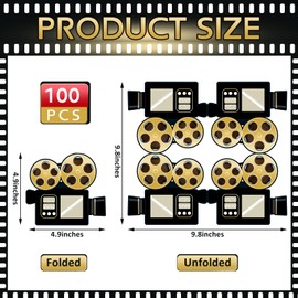 Honoson 100 Servilletas de Papel para Noche de Cine Decoraciones para Fiestas con Temática de Películas Servilletas para Fiestas de Cine Suministros Cumpleaños(100,Noche de Película)