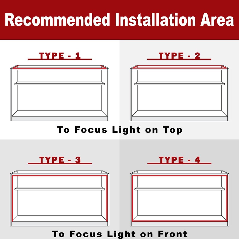 Crystal Vision Premium Pre-Installed LED Kit for Showcase, Display Case,