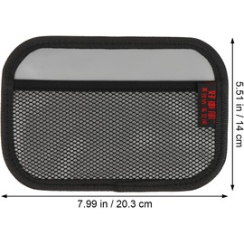 TEHAUX Organizador de Bolsillo del Coche 2 Unidades, Bolsa de Malla Adhesiva para Asiento, Material Microfibra Cuero, Almacenamiento para Tarjetas y Objetos Variados, Uso en Vehículo