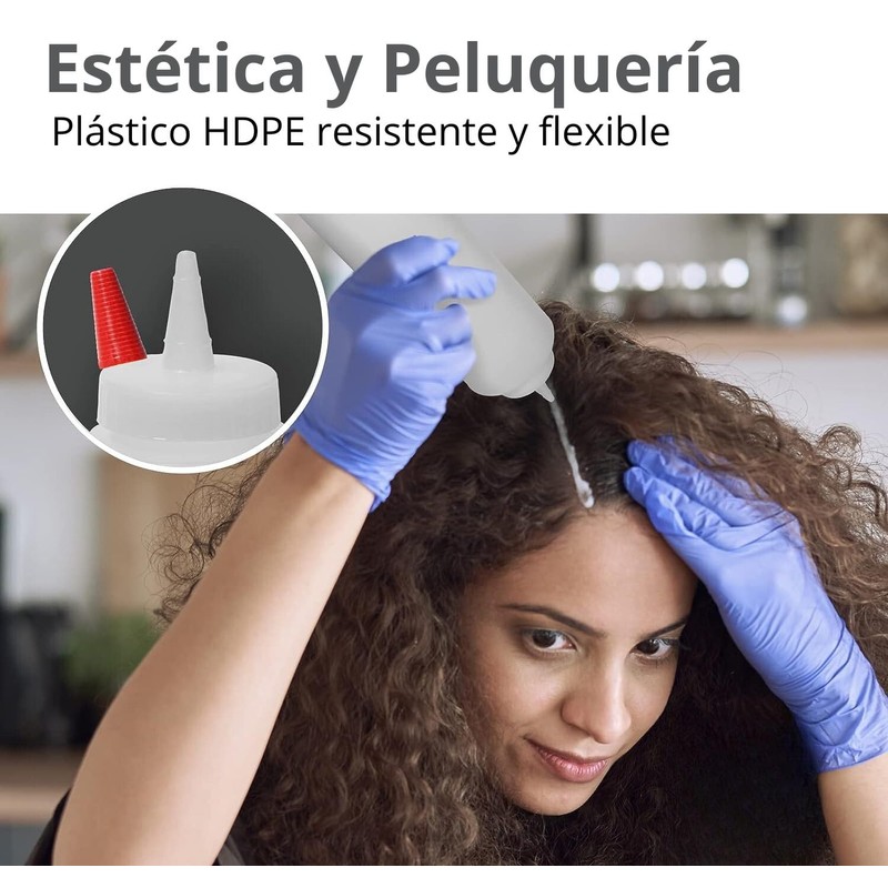U Chef Juego de 6 Botellas de Plástico Exprimibles para