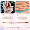 2PCS Double Ended Nail Art Brushes Oval Gel Nail Brush