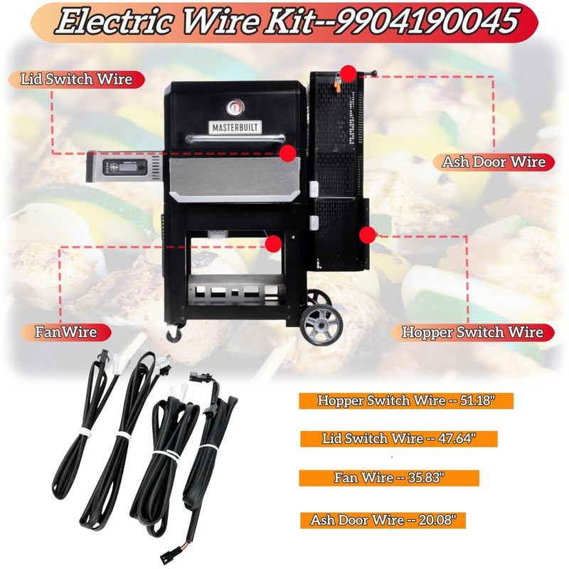 9904190040 Fan and Lid/Door Switch Kit for Masterbuilt Gravity Series
