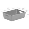 Wham Studio Basket Rectangular Cool Grey 3.01, Large