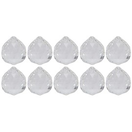 10pcs 30mm Acrylic Crystal Ball Decorations Hanging Crystal Ornaments Christmas Tree Decorations Balls Hanging Crystals for Decorative Wedding Home Decor