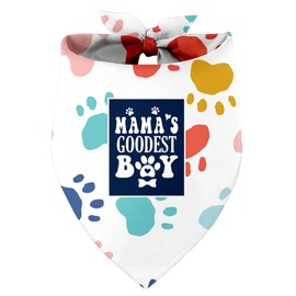 Mama’s Boy Dog Bandana, Dog Mom's Boy Gift Dog Bandana, Pet Scarf Accessories, Printed Dog Bandanas Gift for Dog Lover Birthday or Christmas, for Small Medium Large Dogs(N10)