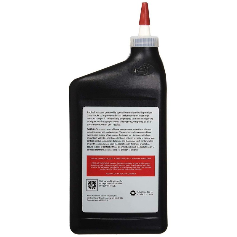 Robinair 13203.0 Premium High Vacuum Pump Oil - 1 Quart