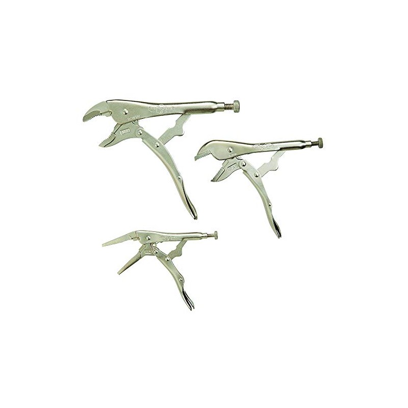 IRWIN VISE-GRIP Pliers Set, Locking Pliers, 3-Piece (323S), Silver