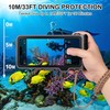 Craena Funda Protectora Profesional Subacuática para Teléfono, Carcasa Impermeable (Gris+Negro)
