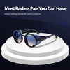 Technigadgets Finnegan Steampunk Retro Sunglasses Men Women with Leather Side