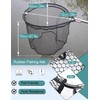 Avlcoaky Rubber Fishing Net Large Fishing Landing Net for Saltwater