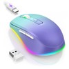 Wireless Mouse Jiggler - LED Wireless Mice with Build-in Mouse