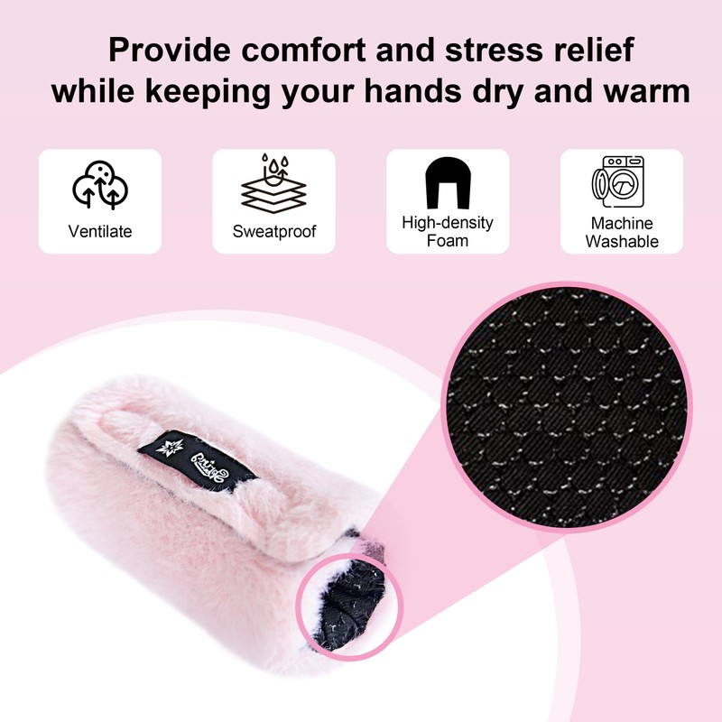 SPRING SEAON Walker Hand Pads Fluffy Walker Handle Cushions Non-Slip