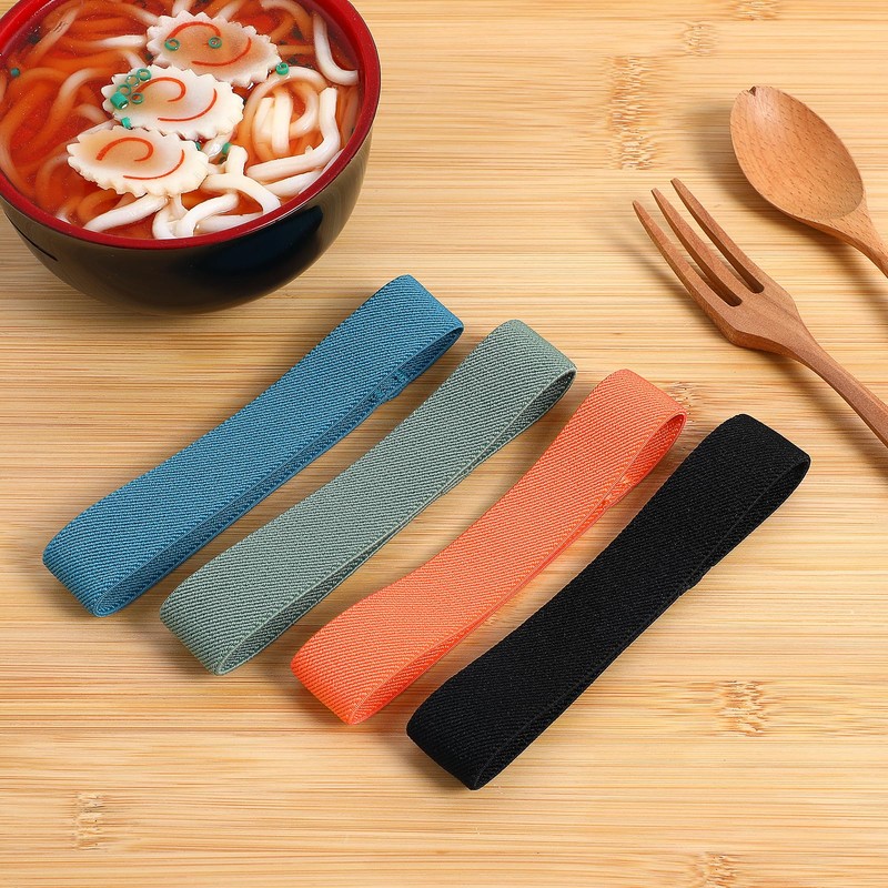 Luxshiny 4pcs Box Bento Box Strap Travel Bento Fixing Strap