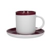 La Cafetiere Barcelona 300ml Coffee Cup & Saucer Plum