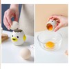 2pcs Egg Separator Ceramic Chicken Shaped Egg Yolk White Filter