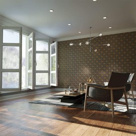 Ekena Millwork WALW08X08X0250SWNHI Swansea Decorative Fretwork Wall Panels, 7 3/8"W x 7 3/8"H x 1/4"T, Hickory