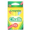Crayola Colored Low Dust Chalk, 12Ct