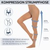 MANZI Women's Compression Tights 10-15 mm/Hg, Shape Tights Opaque with
