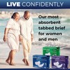 LivDry EnduraDry Max Adult Diapers with Tabs, Up to 12-Hours,