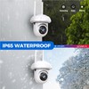 2025 PHANSATIM Security Cameras Outdoor, 1080P 355° View Outdoor Camera,