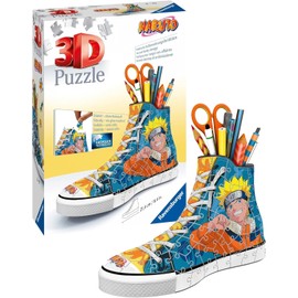 Ravensburger 3D Puzzle 11543 - Naruto Sneaker - Practical Pen Holder - Desk Organiser for Big and Small Fans of the Japanese Manga Series from 8 Years