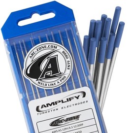 Arc-Zone Amplify Tungsten Electrode for TIG Welding, 2% Lanthanated 1/16" x 7" (Dark Blue, EWLa-2) 10 Pack