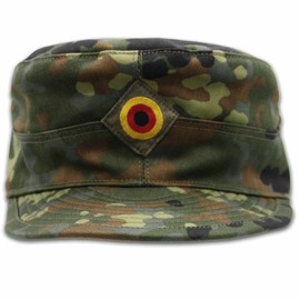 baum-m gmbh Field Cap of the German Armed Forces Original TL Flecktarn Peaked Cap Army BW, Camouflage