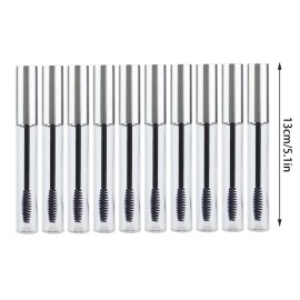 Unbranded 10Pcs 12ml Empty Eyelashes Tube Mascara Eyeliner Brush Vials Bottle Container