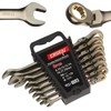DISEN 12 Pcs Flex Head Ratcheting Wrench Set 90 Teeth,