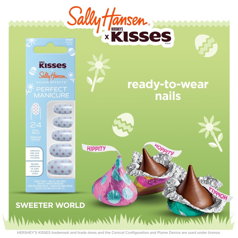 Sally Hansen Salon Effects Perfect Manicure x Hershey's Kisses -