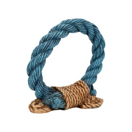 CLASSIC Blue Rope Ring Aquarium Ornament – Nautical-Themed Swim Through Fish Tank Decoration – 168 x 75 x 155mm