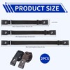 Domicubes 2PCS No Buckle Belt, Invisible Unisex Belt No Buckle