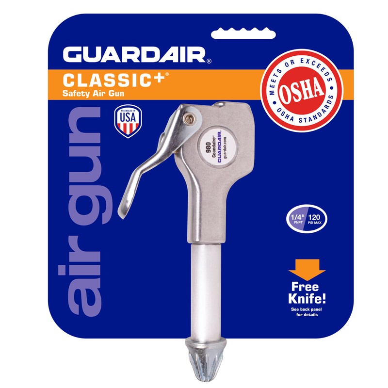 Guardair 980 Thumbswitch Safety Air Gun, Compact, Durable Cast Aluminum