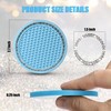 OUZORP Car Cup Coasters Blue 2 Pack with Push Start