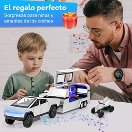 TGEXYI Coche de Juguete Cybertruck con Mando a Distancia, Luces y Sonido, Camión de Juguete para Niños, Regalo Perfecto para Cumpleaños Infantiles y el Día del Niño