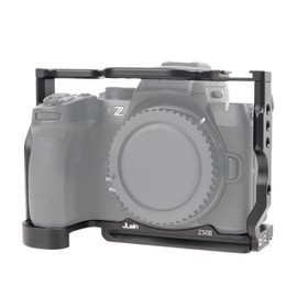 Hersmay Aluminium Camera Cage for Nikon Z50II Camera Accessories Cage Support Video Rig Stabiliser with 1/4 Inch Mounting and 3/8 Inch Arri Mounting, Compatible with DJI RS2 RS3 RS4 Gimbal Stabilizer