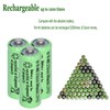 Yibatopow 8 Packs Ni-MH 2/3AAA 1.2v 300 mah Rechargeable Batteries